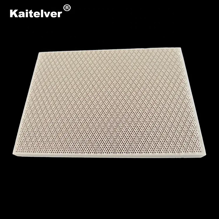 Infrared catalytic combustion honeycomb ceramic heating panel plate for burner