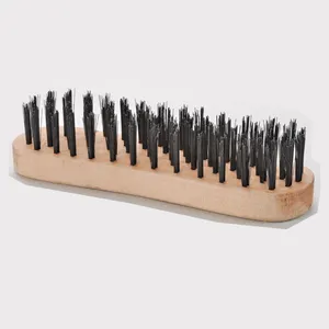 the newest US style block with wooden handle steel wire brush SJIE3055
