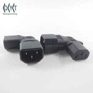 IEC 320 Conector Fêmea Masculino C14 para Adaptador De Tomada de Poder WA-0142 C13