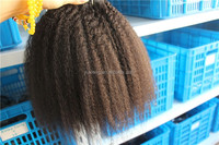 Extensions de cheveux brésiliens naturels yaki crépus — ali queen, cheveux humains, crépus lisses, épais, vierges, vente en gros