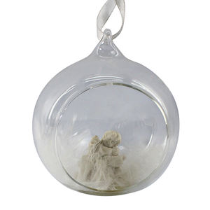 Pezzo d'attaccatura personalizzato dell'albero di natale in resina personalizzata, Mini accessorio decorativo con palla di neve in vetro, figurine di <span class=keywords><strong>animali</strong></span> - Product Image 2
