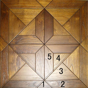 Parquets en bois de chêne antique, pièces, sol en bois fini avec couleur caramel - Product Image 2
