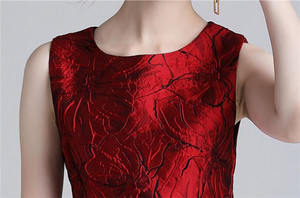 2019 de moda rojo vendaje huellas vestido moderno gran inventario señora vestidos <span class=keywords><strong>en</strong></span> <span class=keywords><strong>venta</strong></span> - Product Image 5