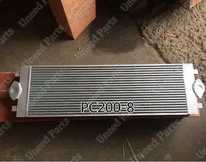 कारखाने की आपूर्ति Komastu PC200-8 खुदाई के लिए हाइड्रोलिक तेल कूलर