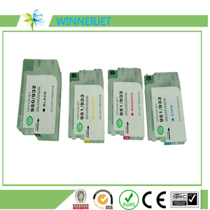 Cartucho de tinta recargable para HP932 <span class=keywords><strong>933</strong></span> con la viruta del reajuste para hp Officejet 6100 6600 6700 7110 7610 7612 - Product Image 1