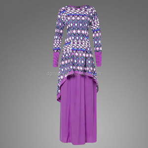Popular Islámico de Partido de Las Mujeres Vestido de Gasa de Moda Malasia Baju Kurung moderna - Product Image 5