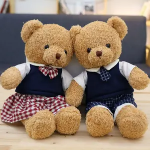 dropshipping Teddy Bear Plush Toys Stuffed Animal plush Bear Doll old couple teddy bear shop Gifts peluche juguetes para