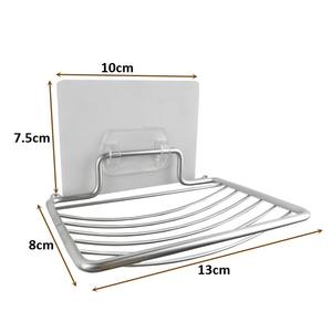 Porte-savon mural auto-adhésif en acier inoxydable et porte-savon de salle de bain Outils pliables écologiques - Product Image 6