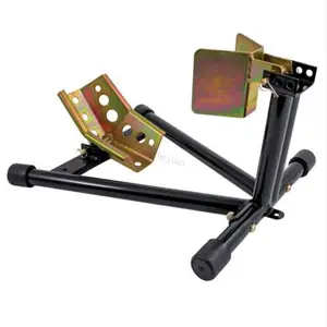 Motorcycle Wheel Chock Transport Stand Metal Holder For Truck