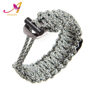 550 paracord pulsera con brújula insignia del laser personalizado paracord supervivencia pulseras con kit de supervivencia - Product Image 4
