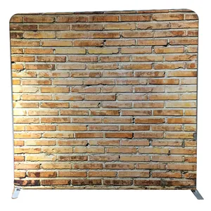 Wholesale 8ft 10ft Custom Printed aluminum alloy tubes frame Portable Straight Tension Fabric Photo Shoot Backdrop Display Stand