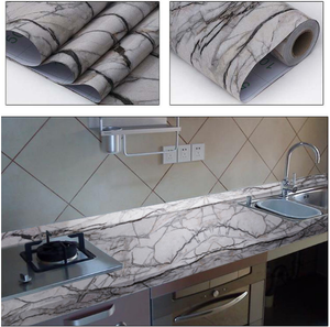 Kendinden Yapışkanlı Vinil Yer Karoları duvar mermer Elmas Ahşap Granit Etkisi Fayans - Product Image 6