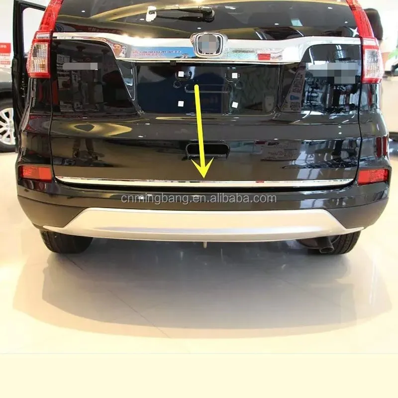 Yüksek kaliteli dış aksesuarlar ABS krom arka kapı kalıplama kapağı Honda CRV 2015 için