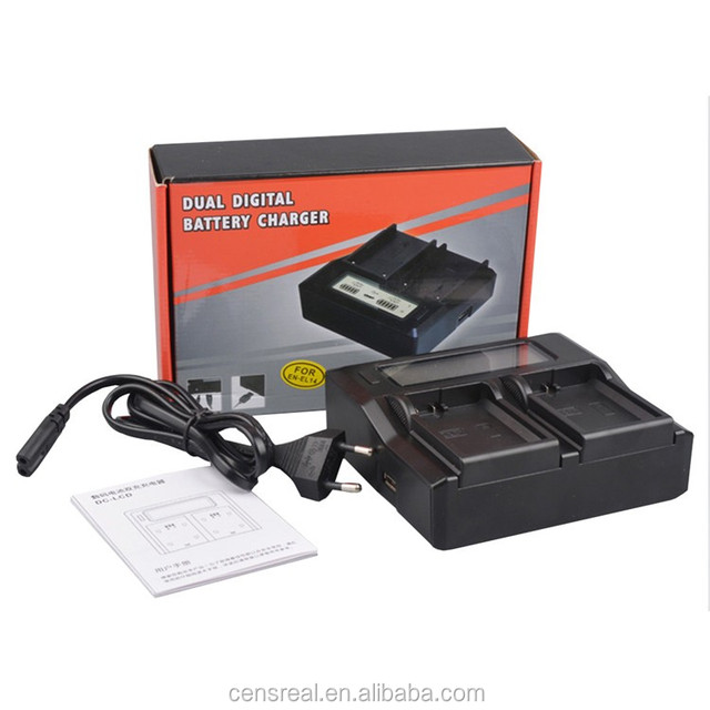 Camera Accessory Hot Selling AC Double Camera Battery Charger LCD Display