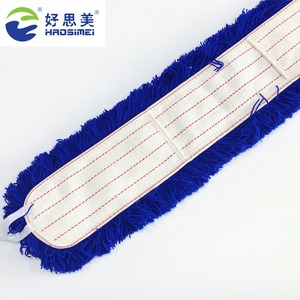 Di alta Qualità Blu Acrilico Scopa la Polvere Lungo Pulizia Pavimento Piatto <span class=keywords><strong>Mop</strong></span> Testa Con Tasca - Product Image 1