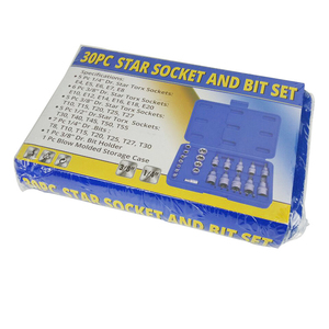 Bộ 30 Ổ Đĩa Hex Torx <span class=keywords><strong>Star</strong></span> Bit Ổ Cắm Bộ Chuyển Đổi Vít Nhấn Tay Áo Coupler Dụng Cụ Sửa Chữa Ô Tô Bằng Chứng Giả Mạo - Product Image 6