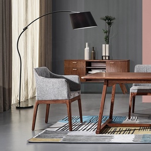 Ensemble <span class=keywords><strong>de</strong></span> table à manger rectangulaire longue en bois <span class=keywords><strong>de</strong></span> style nordique moderne, table à manger en béton pour <span class=keywords><strong>8</strong></span> personnes - Product Image 2