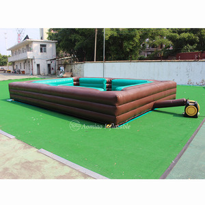 Erstaunlicher Fabrik preis Aufblasbarer Billardtisch Fußball Aufblasbarer <span class=keywords><strong>Snooker</strong></span> Ball Dreieck Spiel Spielplatz Feld für Team building - Product Image 4