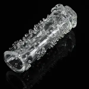 Crystal Delay Condom Extender Enlargement Penis Lasting Sex Longer Extra Time For Male