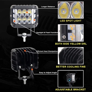 Lámpara de Trabajo OVOVS para Camiones, Doble Color, 30W, Luz LED Todoterreno, Luz Lateral para Tractor, Luz Estroboscópica LED de 12V - Product Image 5