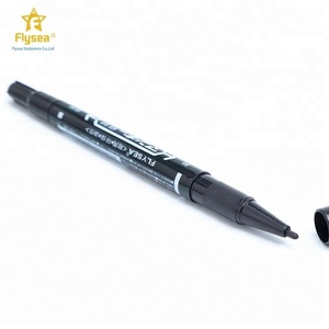 Stylo marqueur huileux <span class=keywords><strong>noir</strong></span> permanent à double pointe étanche 10 CD - Product Image 2