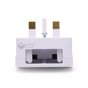 BS1363-5 ECP BS5733 EU 2 Pin a UK, adaptador de enchufe de 3 pines, toma de corriente de 5 Amp, fusible de viaje, ajuste seguro - Product Image 4