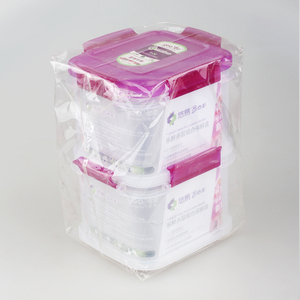 Rõ Ràng Nhựa Mới Hiện Đại Khuyến Mại Quà Tặng <span class=keywords><strong>Cube</strong></span> Kích Thước 2 Lớp Nhấp Vào Khóa Crisper Hộp Lưu Trữ Hộp & Thùng Container Thực Phẩm Có Nắp - Product Image 4