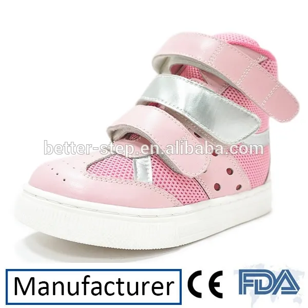 2014 novo estilo de couro do bebê bonito médicos ortopédicos sapatos