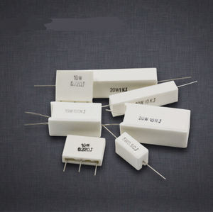 Sqp 5W 10W 20W 0.1r 0.5 1 <span class=keywords><strong>2</strong></span> 3 4.7 6 8 ohms 100 Ohms Độ chính xác 5% điện trở xi măng gốm - Product Image 6