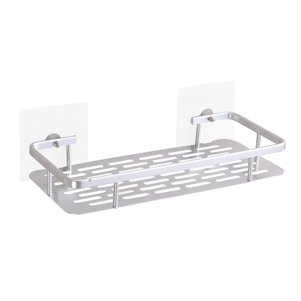 2021 hot selling Wall mounted space aluminum Kitchen Bathroom Hanging Storage Rack Shelf Basket