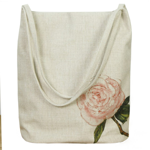 De <span class=keywords><strong>yute</strong></span> <span class=keywords><strong>grande</strong></span> impreso al por mayor de la playa arpillera bolso de lino bolso de compras - Product Image 1