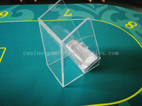 Baccarat Transparent Acrylique 8 Carte de Jeu Support D'écart Jeter Supports