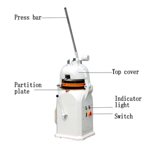 Công nghiệp điện bột rounder Divider bánh mì bột cắt Bun Divider và rounder bột tròn để bán - Product Image 3