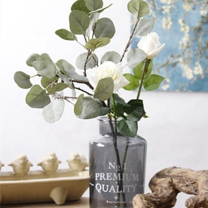 D1078 Thiết Kế Mới Duy Nhất Thân Cây Nhân Tạo Nhà Máy Phù Hợp Với Màu Xanh Lá Cây Tường Bất Cảm Ứng Bạch Đàn Lá - Product Image 4