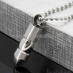 Conmemorativa de Recuerdo Encanto Joyería de Cremación de Mascotas Urna De Cenizas Cilindro <span class=keywords><strong>Batman</strong></span> Colgante, Collar de la Bala - Product Image 4