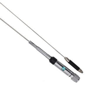 Antena de coche montada en vehículo de doble banda NL770R 144/430MHz; Antena móvil de látigo de acero inoxidable Nagoyas de doble banda - Product Image 1