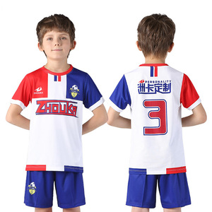 Profession high high quality outfit of Soccer jersey wear design quick dry boy school uniform children soccer - Product Image 2