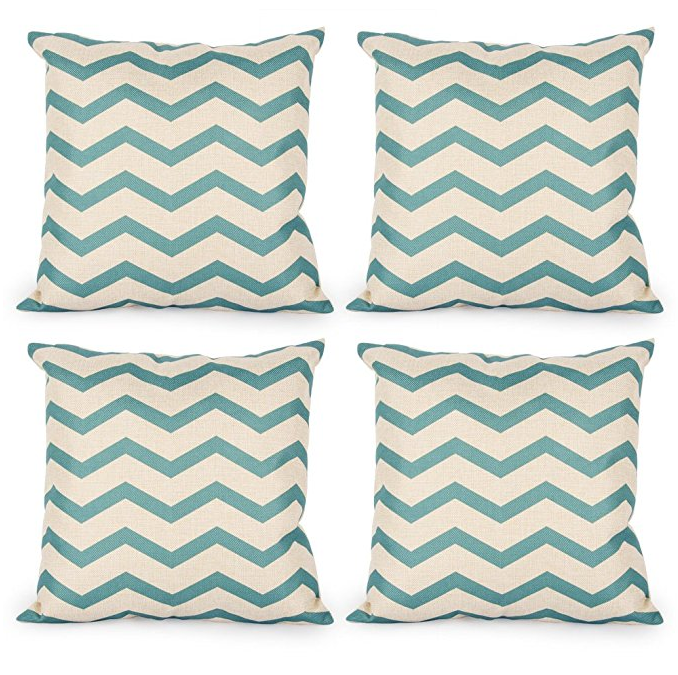 100% хлопковая парусина квадратный Декоративные подушки броска для дивана, 18*18 дюймов