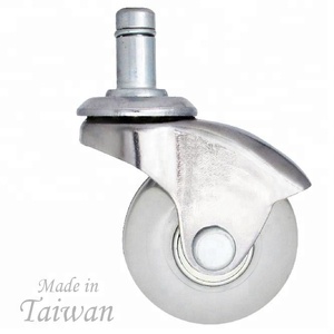 CCE Caster-ruedas para silla de escritorio, ruedas para muebles, de PVC, 2 pulgadas - Product Image 3