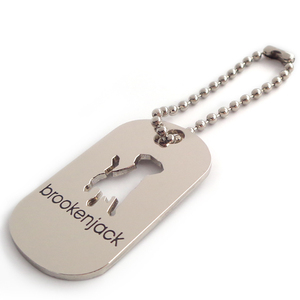 Etiquetas de Metal personalizadas para perros, chapa de acero inoxidable con nombre único