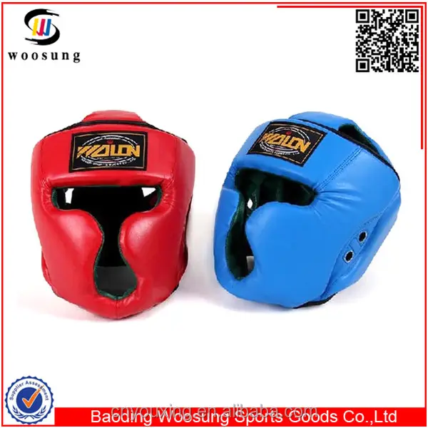 Alta calidad kick boxeo casco de boxeo y guardia jefe casco de boxeo