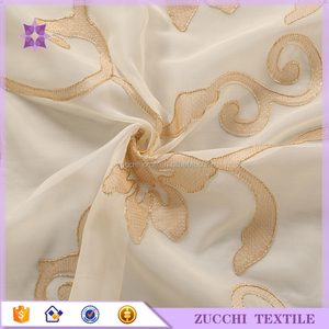 Rideau <span class=keywords><strong>en</strong></span> <span class=keywords><strong>Organza</strong></span> Transparent, 1 pièce, fil doré de haute qualité pour panneau - Product Image 6