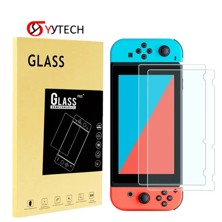 Bộ Phim Bảo Vệ Màn Hình Kính Cường Lực Trong Suốt Chống Trầy Xước 2 Trong 1 Cho NS Nintendo Switch