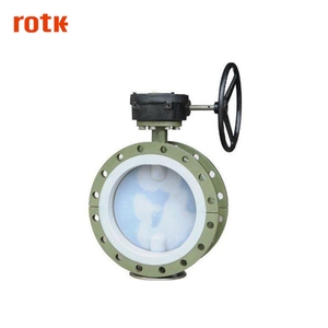 De alta precisión de producto caliente barato cerrar rápidamente flúor forro tipo de brida válvula de mariposa - Product Image 3