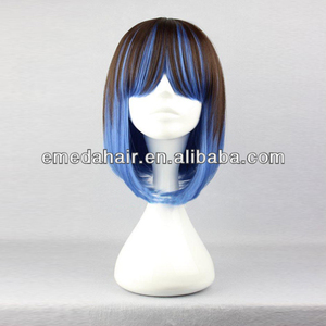 favoris de gros bon marché comparer alibaba expressanneaux <span class=keywords><strong>naruto</strong></span> <span class=keywords><strong>cosplay</strong></span> perruque <span class=keywords><strong>cosplay</strong></span> perruque bleu foncé - Product Image 2