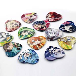 Penjualan Langsung Pabrik Lencana Kaleng Bentuk Hati Kancing Kaleng - Product Image 2