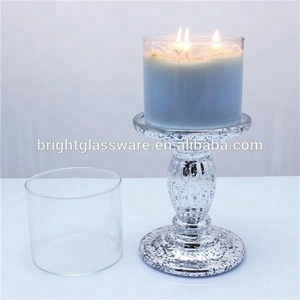 Hurricance soplado grande sostenedor de vela de cristal con <span class=keywords><strong>velas</strong></span> perfumadas - Product Image 5