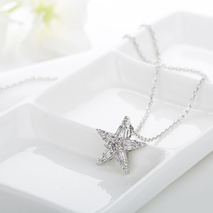 LUOTEEMI-collar de lujo Chapado en platino para mujer, cristal de circonia cúbica transparente, joyería de boda para fiesta, Estrella - Product Image 3