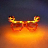 Citrouille Orange LED Halloween lunettes cadre coloré lunettes pour décorations de fête Halloween décor