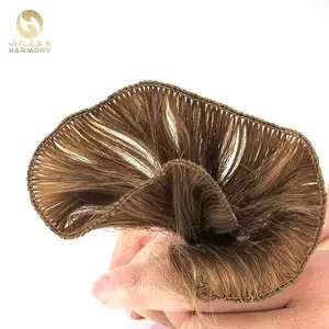 XUCHANG HARMONY Wholesale 100% human cuticle intact virgin remy hair extensions no glue micro thin single hand tied weft